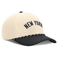Men's Nike Natural/Black New York Yankees Cooperstown Collection Rise Adjustable Hat