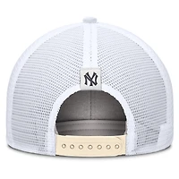 Men's Nike  Natural New York Yankees Cooperstown Collection Dri-FIT Rise Trucker Adjustable Hat