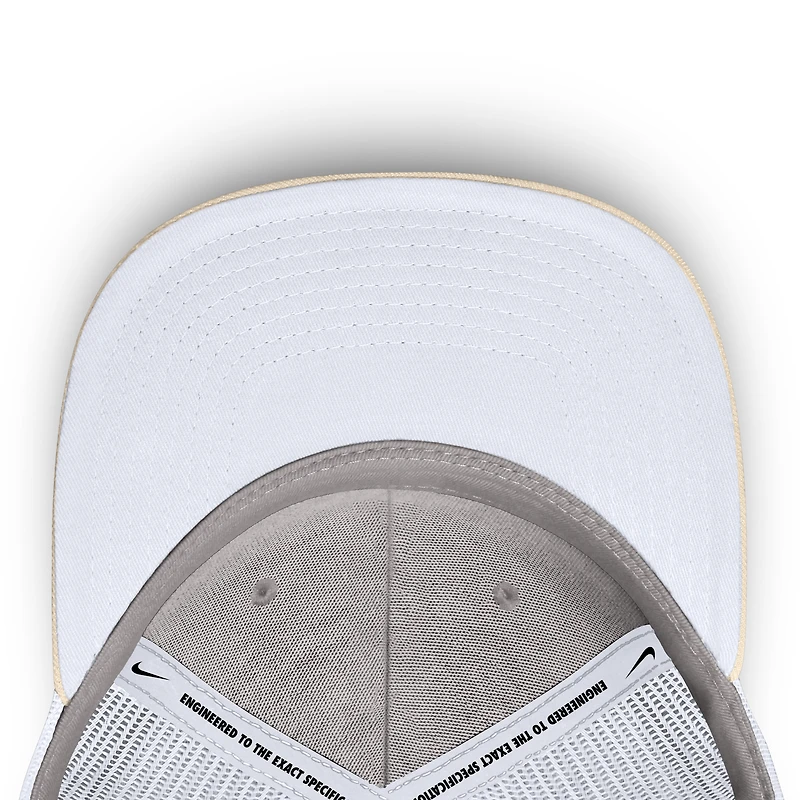 Men's Nike  Natural New York Yankees Cooperstown Collection Dri-FIT Rise Trucker Adjustable Hat