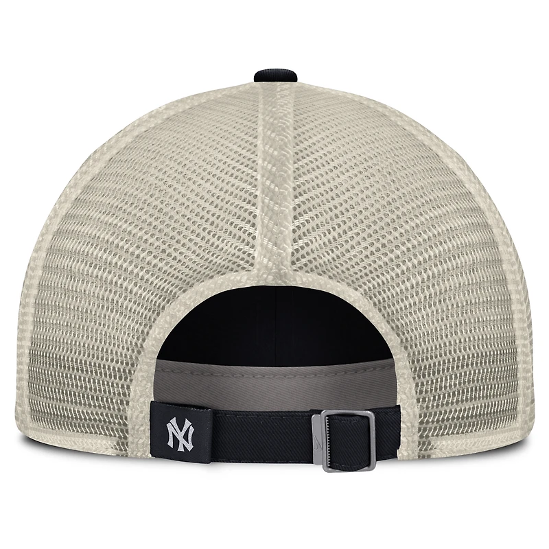 Men's Nike Navy/Natural New York Yankees Cooperstown Collection Club Trucker Adjustable Hat