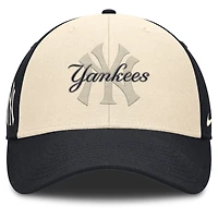 Men's Nike Navy/Natural New York Yankees Statement Club Performance Adjustable Hat