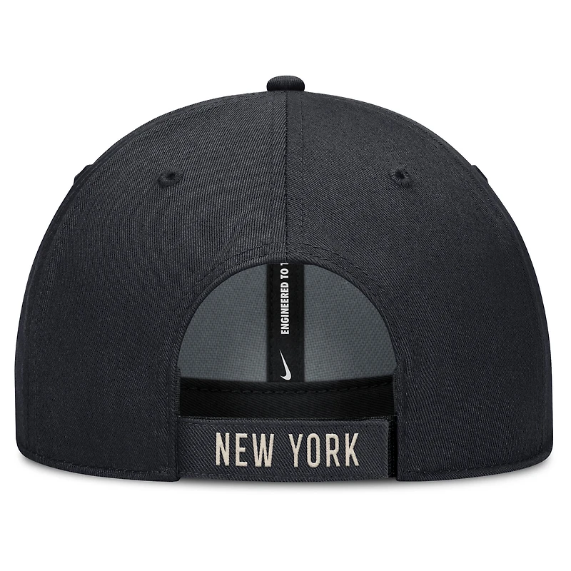 Men's Nike Navy/Natural New York Yankees Statement Club Performance Adjustable Hat