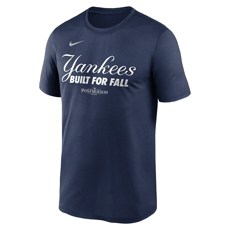 Men's Nike Navy New York Yankees 2025 MLB Postseason Authentic Collection Legend Dri-FIT T-Shirt