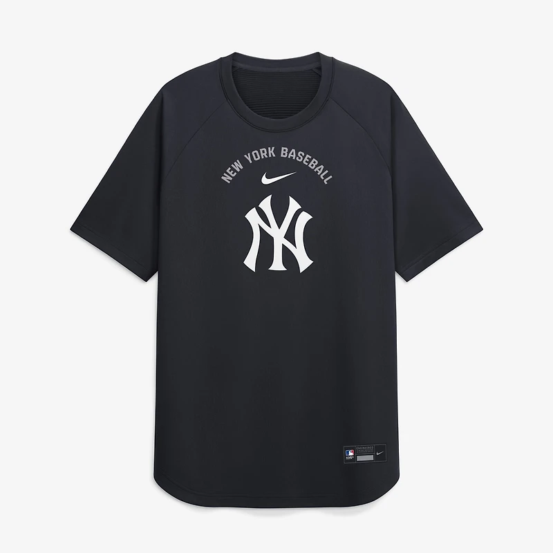 Men's Nike Navy New York Yankees Authentic Collection Batting Practice Pre-Game Raglan Dri-FIT Top