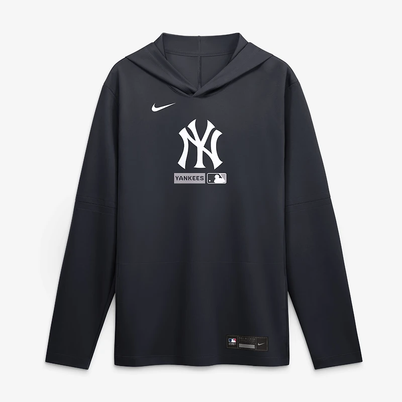 Men's Nike Navy New York Yankees Authentic Collection Dri-FIT Long Sleeve Hooded T-Shirt