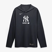 Men's Nike Navy New York Yankees Authentic Collection Dri-FIT Long Sleeve Hooded T-Shirt