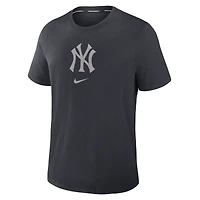 T-shirt bleu marine pour homme New York Yankees Authentic Collection Early Work Performance Tri-Blend