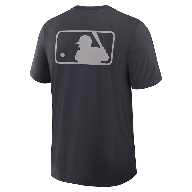 T-shirt bleu marine pour homme New York Yankees Authentic Collection Early Work Performance Tri-Blend