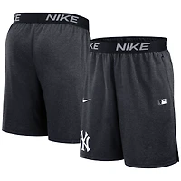 Short en tricot Nike bleu marine New York Yankees Authentic Collection Performance pour homme