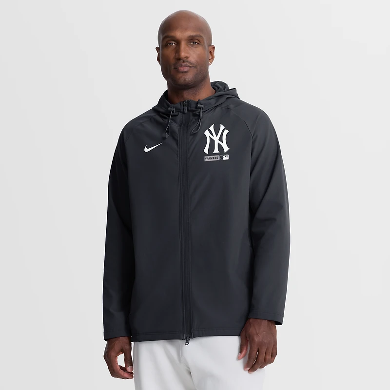 Veste à capuche zippée intégrale Nike Authentic Collection New York Yankees bleu marine pour homme