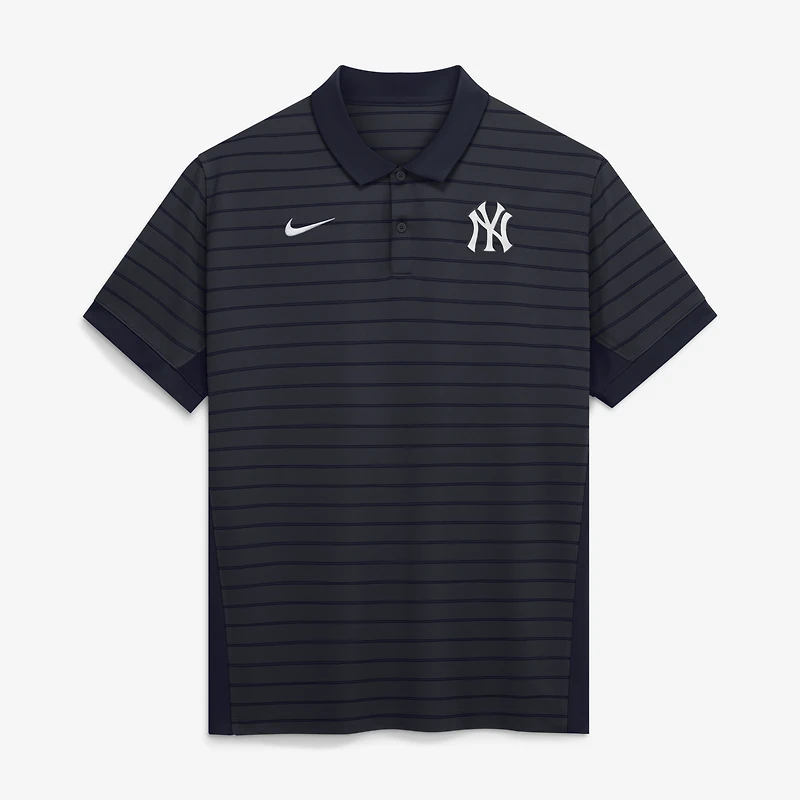 Men's Nike Navy New York Yankees Authentic Collection Striped Victory Dri-FIT Polo