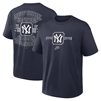 T-shirt Nike Max90 Local bleu marine pour homme, New York Yankees Bronx Bombers