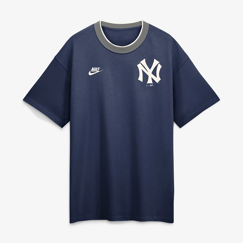 T-shirt à col rond Nike bleu marine New York Yankees Collection Cooperstown pour homme