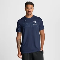 T-shirt Nike Dri-FIT Legend de l'équipe Knockout des Yankees New York, bleu marine, pour homme