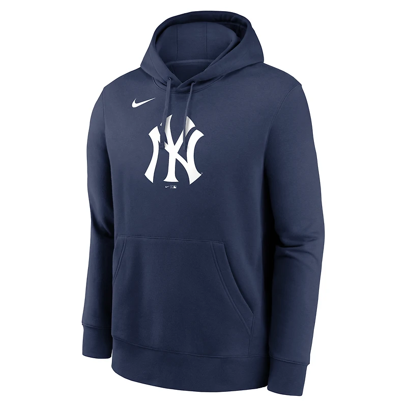 Men's Nike Navy New York Yankees Logo Club Fleece Hoodie