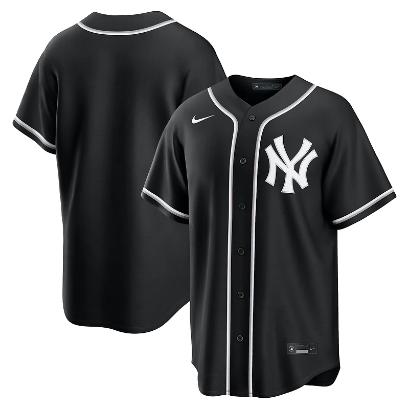 Men's Nike New York Yankees Fashion Black Out Jersey