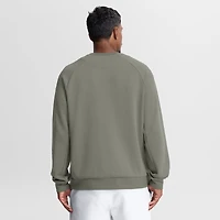 Sweat-shirt raglan Nike Dri-FIT pour homme, motif New York Yankees, couleur olive.