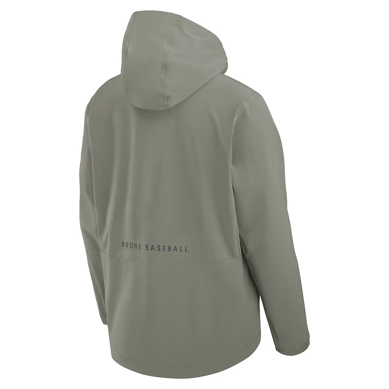 Veste à capuche zippée intégrale Nike Olive New York Yankees Unlimited pour homme