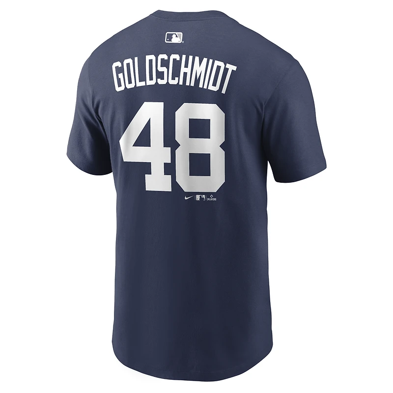 Men's Nike Paul Goldschmidt Navy New York Yankees Home Name & Number T-Shirt
