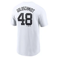 T-shirt Nike Paul Goldschmidt blanc pour homme avec nom et numéro Fuse des Yankees de New York