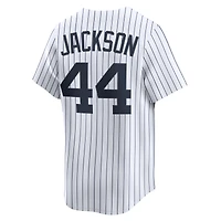 Maillot Nike Reggie Jackson blanc pour homme, collection limitée New York Yankees Throwback Cooperstown