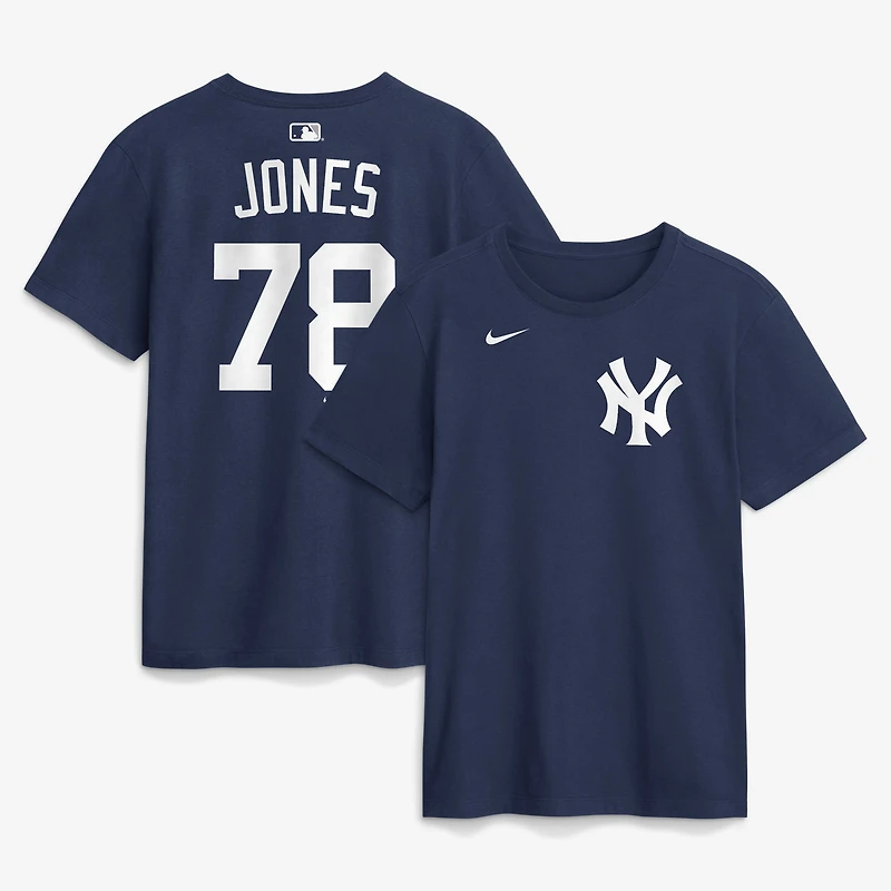 Men's Nike Spencer Jones Navy New York Yankees Home Name & Number T-Shirt
