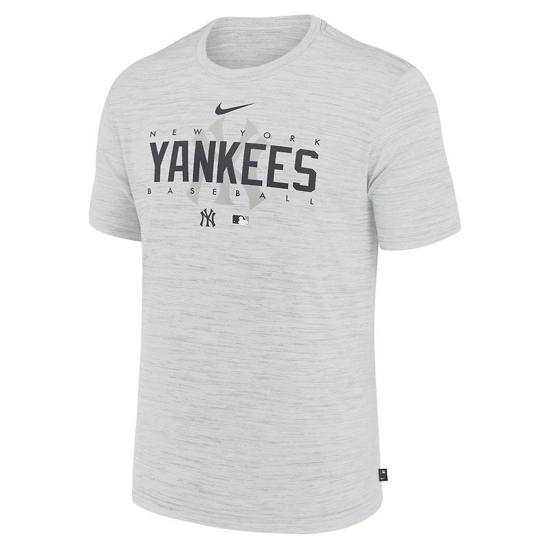 Men's Nike White New York Yankees Authentic Collection Velocity Performance Practice T-Shirt