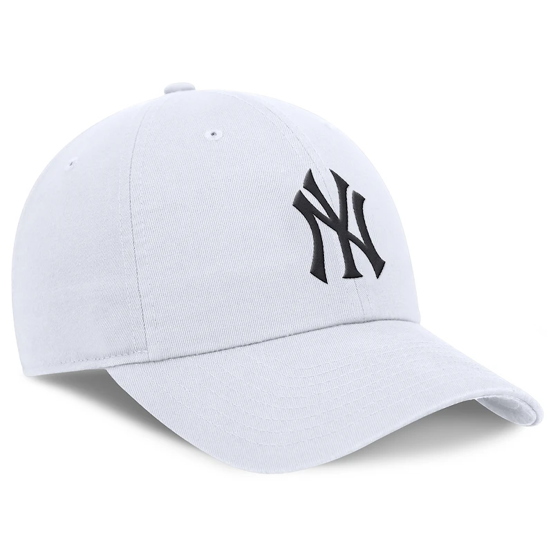 Casquette ajustable Nike blanche pour homme, New York Yankees Club