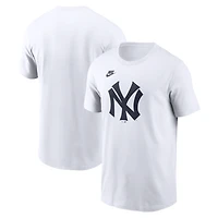T-shirt Nike blanc pour homme, logo de la collection Cooperstown des Yankees New York