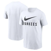 Men's Nike White New York Yankees Swoosh T-Shirt