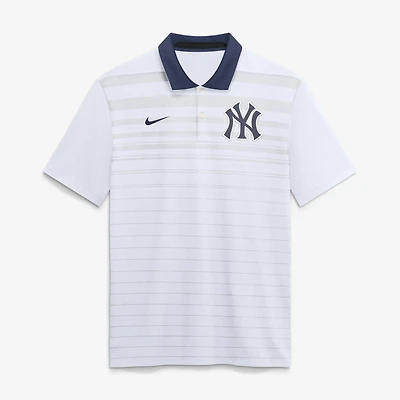 Men's Nike White New York Yankees Vapor Striped Dri-FIT Polo