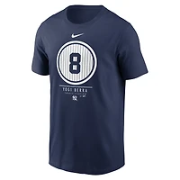 Men's Nike Yogi Berra Navy New York Yankees Locker Room T-Shirt
