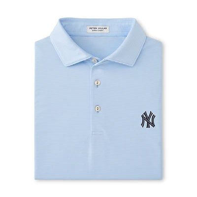 Men's Peter Millar Navy New York Yankees Jubilee Stripe Polo