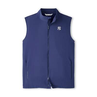 Men's Peter Millar Navy New York Yankees Dunes Full-Zip Vest