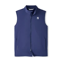 Men's Peter Millar Navy New York Yankees Dunes Full-Zip Vest