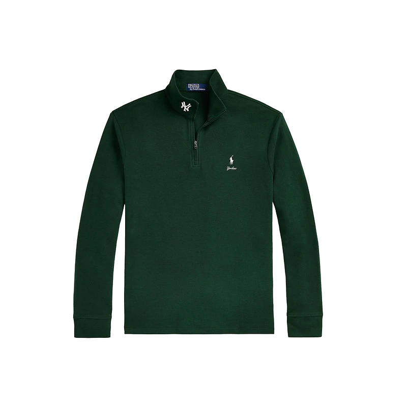 Men's Polo Ralph Lauren  Green New York Yankees Estate Quarter-Zip Sweatshirt