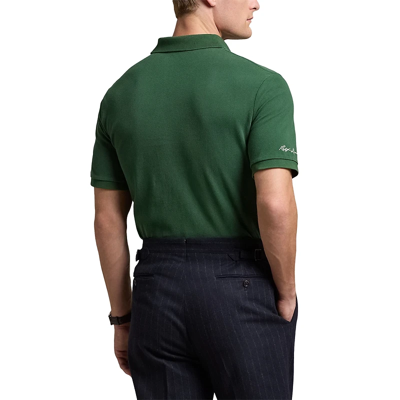 Polo Ralph Lauren pour homme, vert, avec le logo des Yankees de New York
