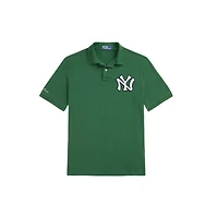 Polo Ralph Lauren pour homme, vert, avec le logo des Yankees de New York