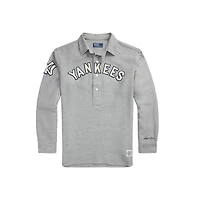 Men's Polo Ralph Lauren  Heather Gray New York Yankees Fielder Long Sleeve