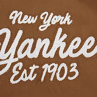 Men's Pro Standard Brown New York Yankees Paint The City Twill Full-Zip Jacket