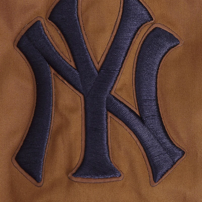 Men's Pro Standard Brown New York Yankees Paint The City Twill Full-Zip Jacket