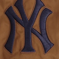 Veste entièrement zippée en sergé Pro Standard marron des New York Yankees Paint The City pour hommes