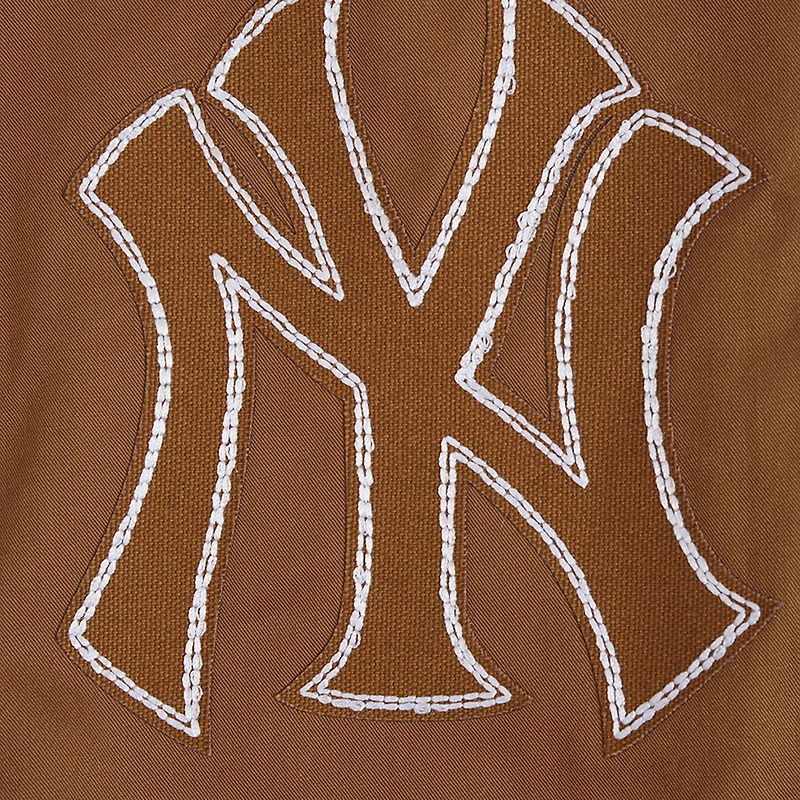 Men's Pro Standard Brown New York Yankees Paint The City Twill Full-Zip Jacket