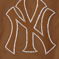 Men's Pro Standard Brown New York Yankees Paint The City Twill Full-Zip Jacket