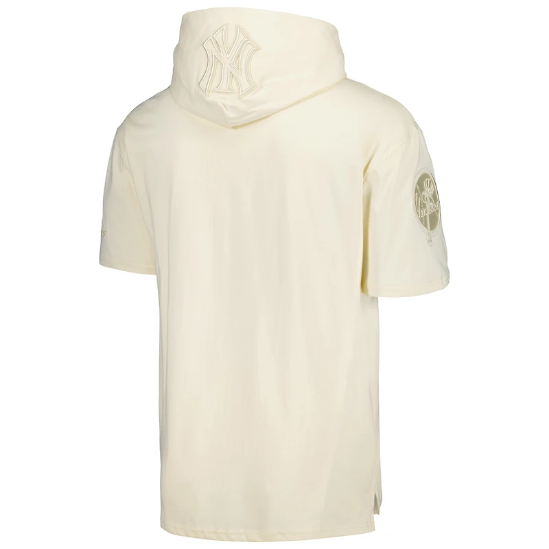 Men's Pro Standard Cream New York Yankees Neutral Hoodie T-Shirt