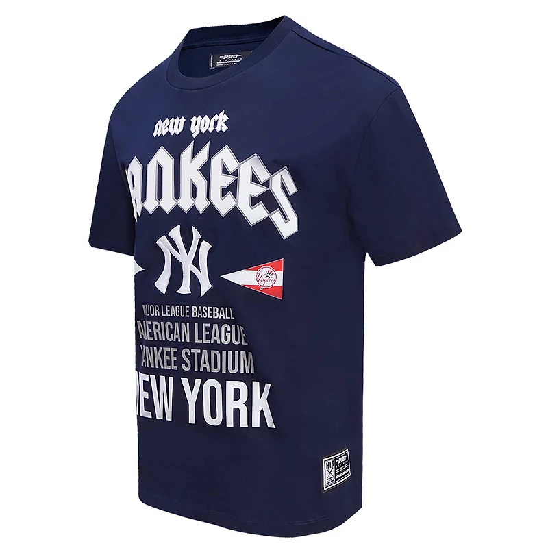 T-shirt surdimensionné Pro Standard bleu marine New York Yankees City Tour pour hommes