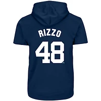 Men's Profile Anthony Rizzo Navy New York Yankees Big & Tall Fleece Short Sleeve Hoodie