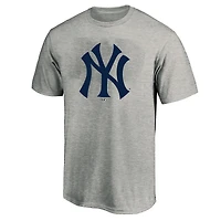 Men's Profile Heather Gray New York Yankees Big & Tall Name Number T-Shirt