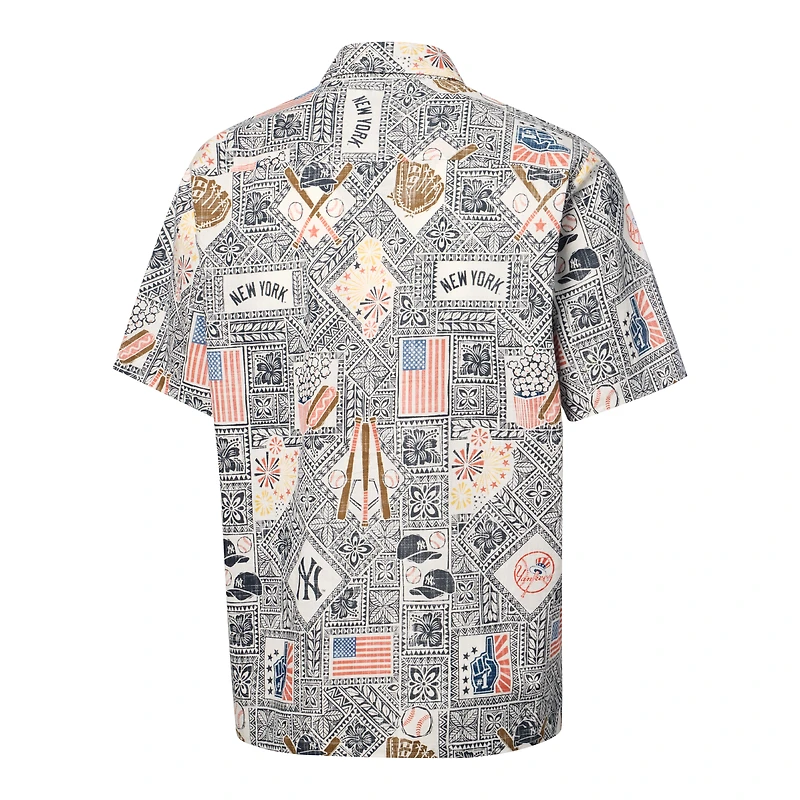 Men's Reyn Spooner Navy New York Yankees Americana Button-Up Shirt