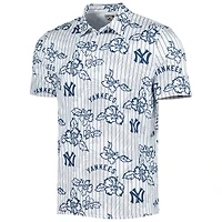 Polo blanc à imprimé Puamana des New York Yankees Cooperstown pour homme Reyn Spooner
